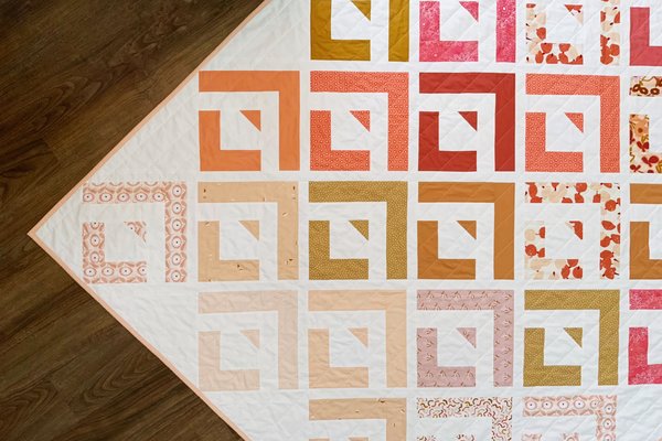 Cabin Valley Quilt with ombre effect