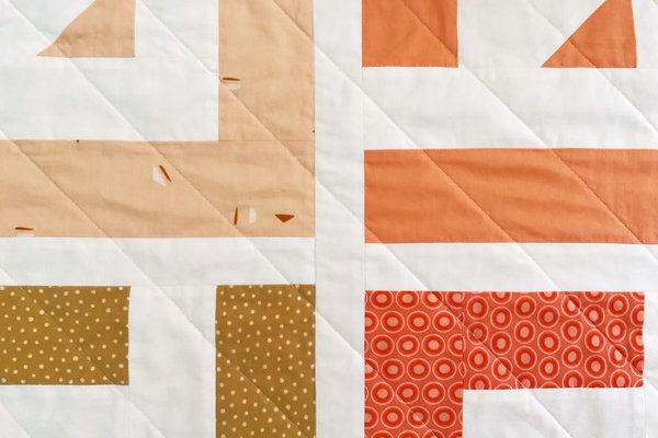Cabin Valley Quilt with ombre effect