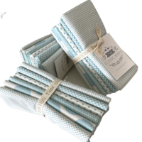 Tilda Classic Basics Light Blue Fat Quarter Bundle - 6 Fabrics
