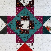 Halloween Quilt, Modern Handmade Throw Quilt, Perfect for Fall Holiday Home Decor, 48 X 64