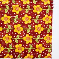 Polka Dot Garden, In The Beginning Fabrics, Quilting Fabric, Floral and Dots, 0.5 yards, 18 X 44
