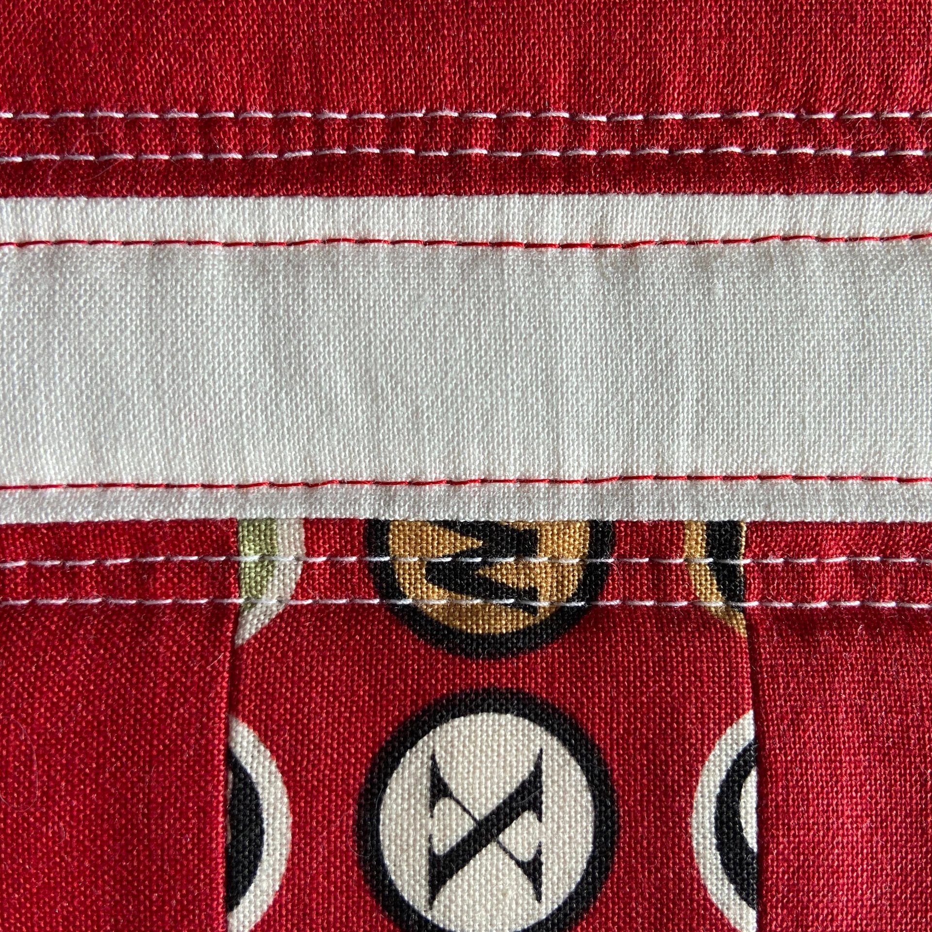 Red Quilted Potholder Set, Retro Kitchen Hot Pads