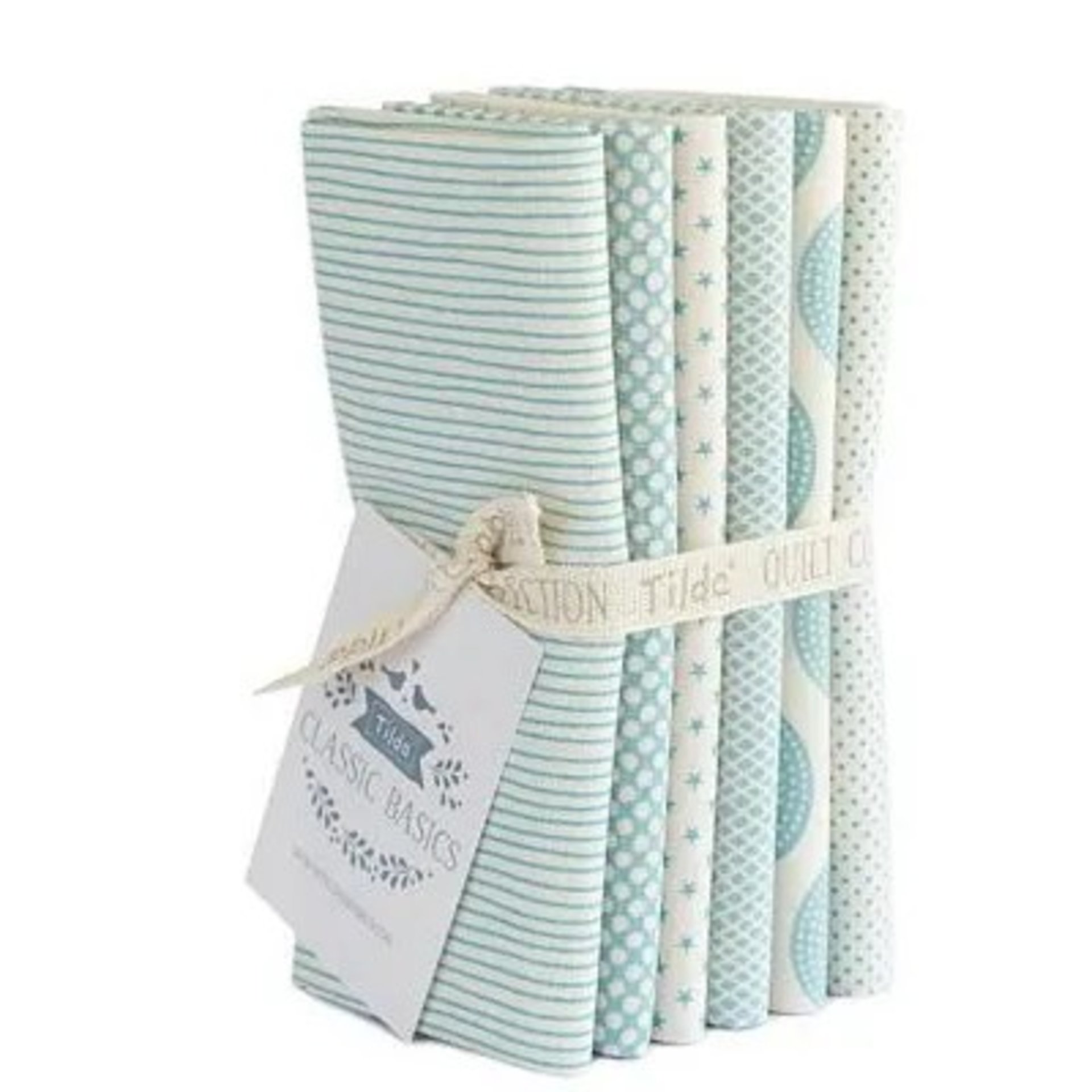 Tilda Classic Basics Light Blue Fat Quarter Bundle - 6 Fabrics